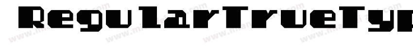  RegularTrueType字体转换